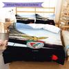 Benfica CLUB Bedding Quilt Set Quilt Cover Pillowcase Home Decoration Birthday Gift (1 * Duvet Cover + 2 * Pillowcase, Without Core)