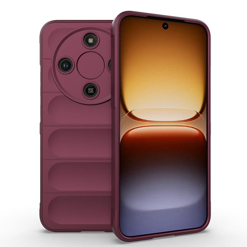 Shockproof Shield Phone Case For Honor Magic 8 Lite X9D X70 Soft TPU Frame Flannel Lining Four-Corner Airbags Protective Cover