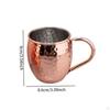 Mule Tasse Wasser zum Trinken Cocktails mit Griff Gehämmert Gekühlte Getränke Café