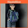 Trendy Kids Backpack Stylish Canvas Print Large Capacity School Bag For Children