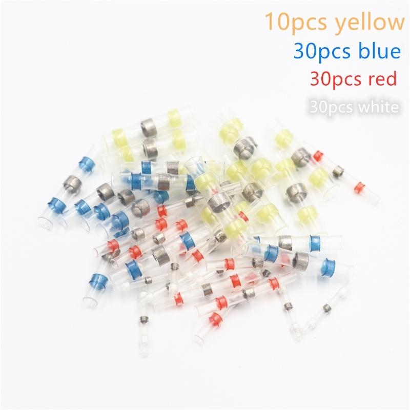 100pcs Waterproof Solder Ring Heat Shrinkable Tube Wire Wiring Waterproof Insulation Heat Shrink  Sleeve Cable Connector