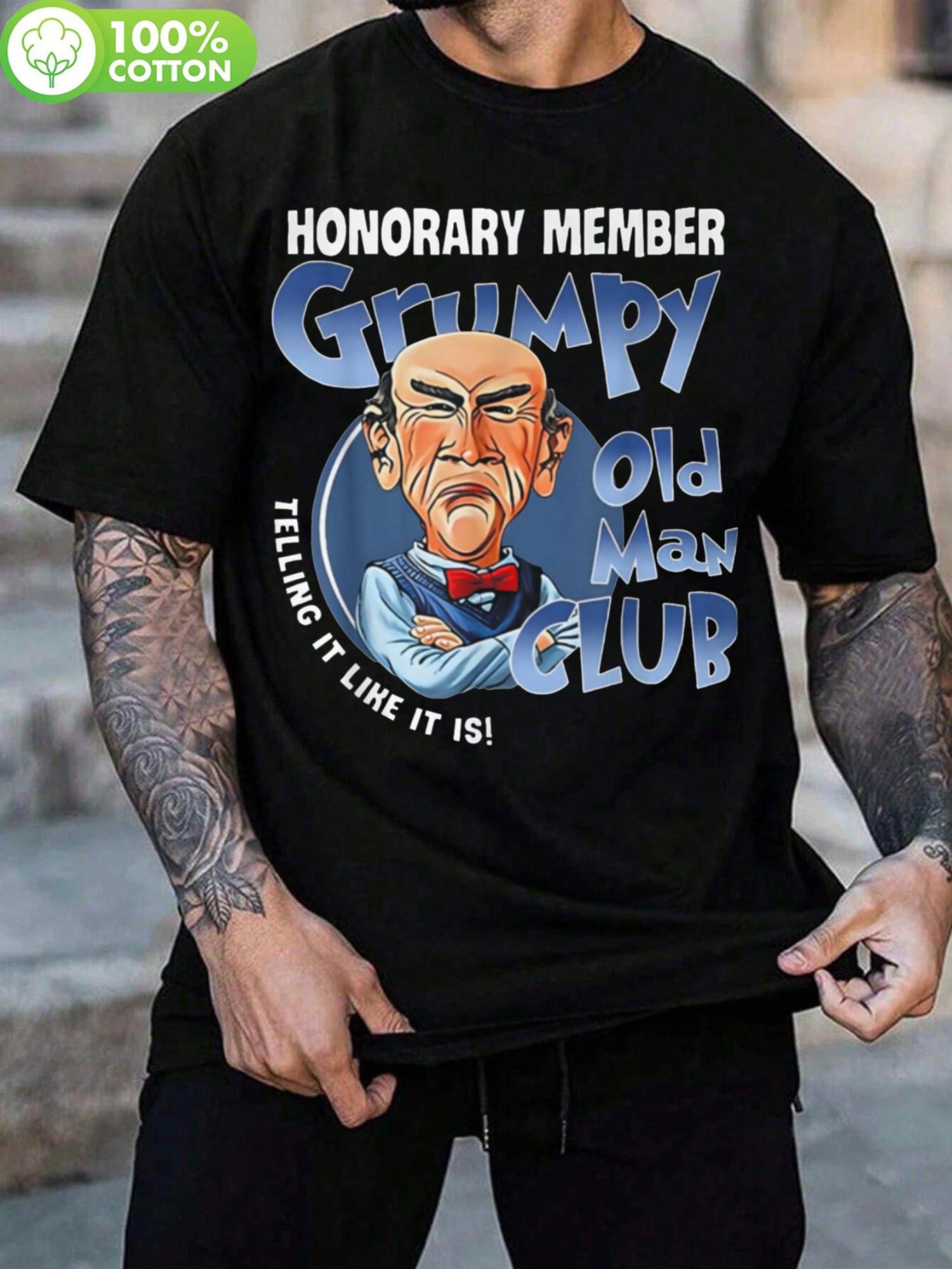 Grumpy Old for Man Club Honorary Member Graphic Tshirt - ... M