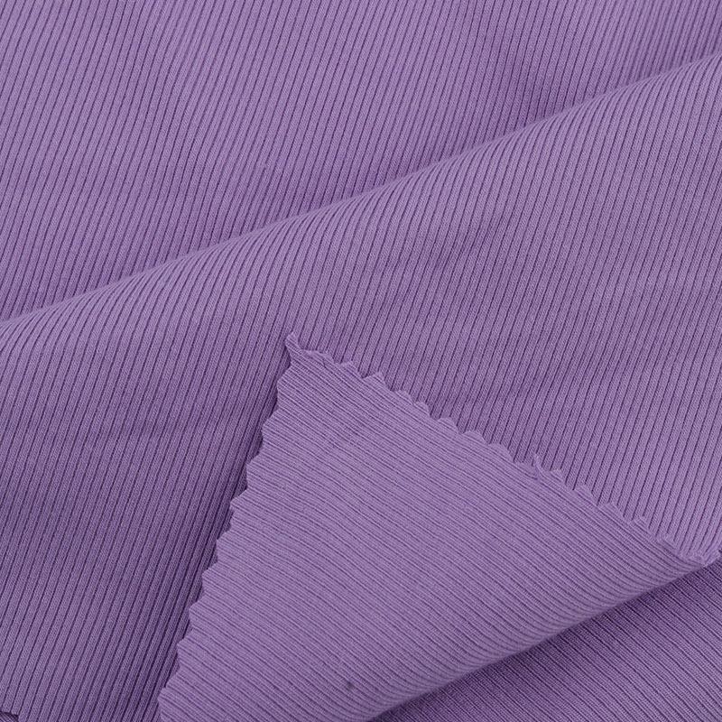 2x2 Rib Knit Rayon Modal Fabric - 180/240/260g Elastic, Double-Sided