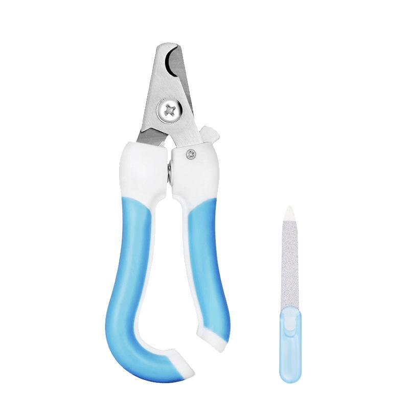 Professional Pet Nail Clipper Stainless Steel Dog Cat Nails Trimmer Labor-Saving Clipper Convenient Grooming Supplies Pink Blue