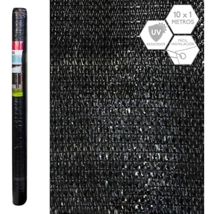 Ldk Garden Filet de Jardin en Plastique Noir 10 x 1 m