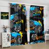 2pcs- Explosive Big Foot Polyester Curtains, Pole Bag Curtains, Bedroom and Living Room, Home Room, Party Decoration