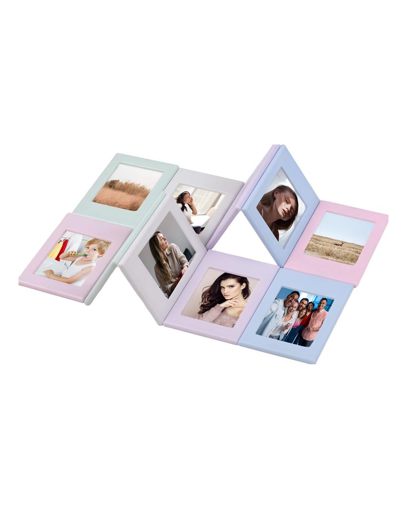 10 Stück 3,8 x 2,5 Zoll magnetische Bilderrahmen Mini-Fotorahmen-Set für Kühlschrank, Schließfach, Büro