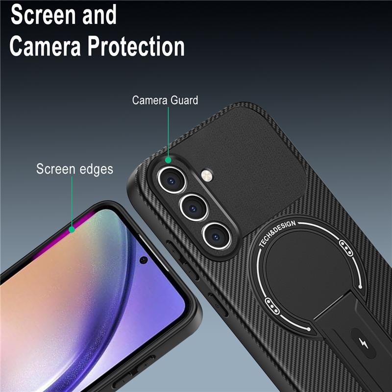 Armor Magnetic Ring For Magsafe Magnetic Wireless Charge Case For Samsung Galaxy A16 A26 A36 A56 5G A06 Bracket Cover