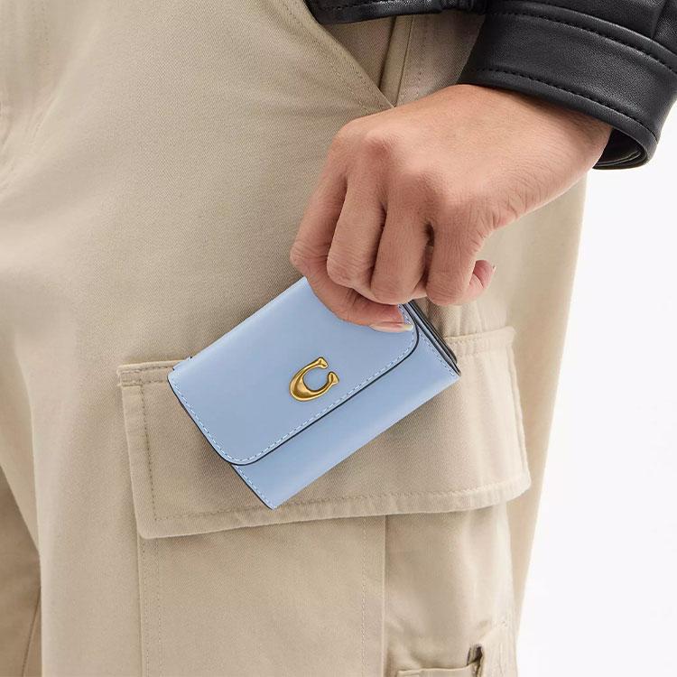 Coach Essential 10 Iconic Hardware Detachable Card Holder Wallet Women wallet Blue CZ111-B4PUB