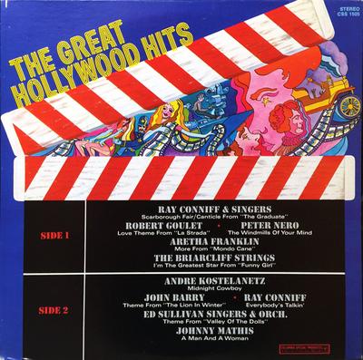 LP Record VARIOUS  Great Hollywood Hits CSS1505 COLUMBIA SPECIA Canada Soundtracks  Musicals Used
