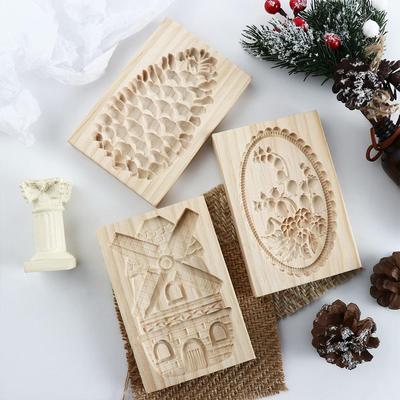 Výroba dortu DIY Pečicí potřeby Kreativní kuchyňské doplňky Pečení Forma Dřevěná forma na sušenky Razítko na sušenky