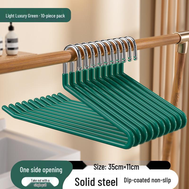 Thickened Non-Slip Goose-Shaped Pant Hanger with Clips for Wardrobe Storage