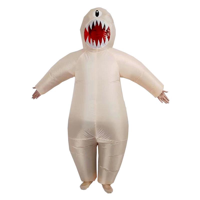 Halloween Inflatable Alien Ghost Costume: Funny Cartoon Mascot Prop