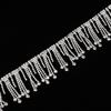 Rhinestone Tassel Chain Hand Made   Accessory       Decoration Chain(Silver)