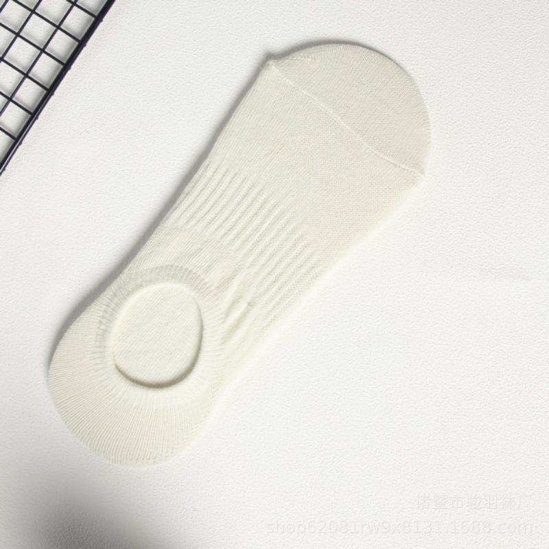 5 Pairs Spring and Summer Fake Invisible Women's Shallow Low Clear Anti-slip Non Drop Heel Solid Colour Casual Short Socks