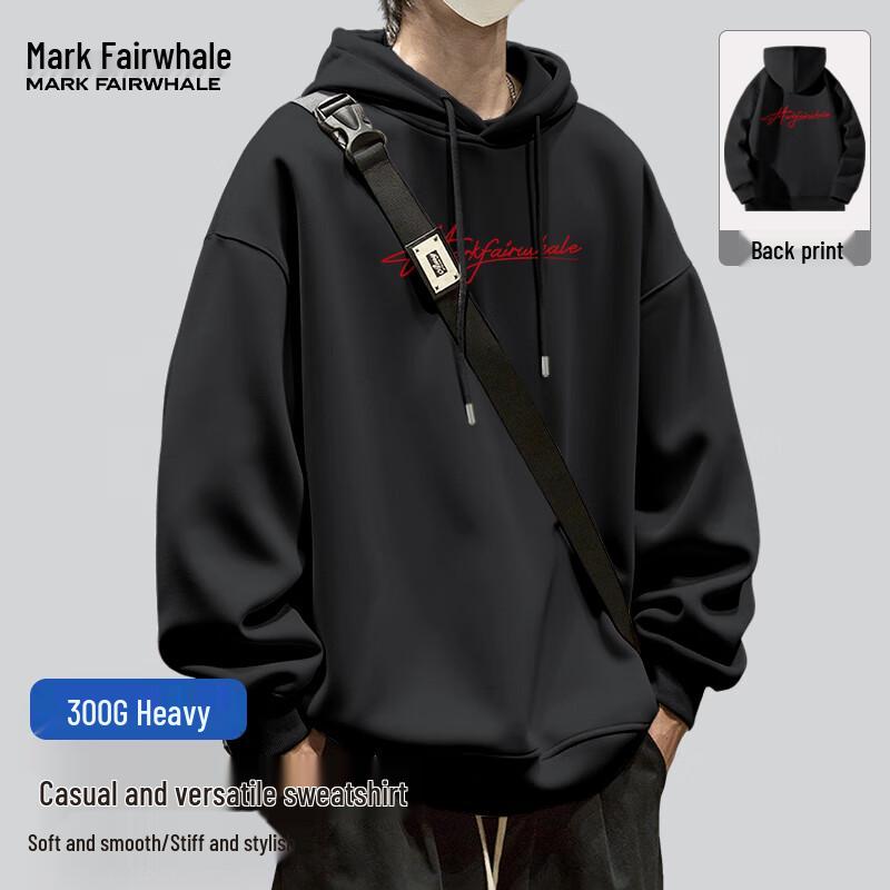 

Mark Fairwhale Men s 300G Heavyweight Hooded Sweatshirt XL