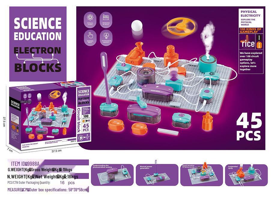 DIY Science Experiment Kit - Electronic Circuit Building Blocks for Primary Students