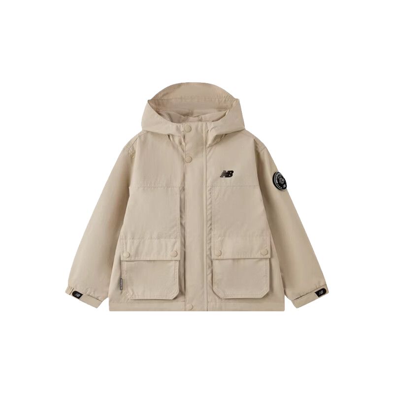 New Balance Kids Jackets Hooded Moderate 7AG12013-BEI 110