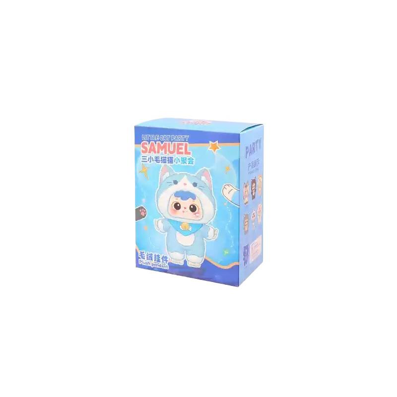 

New Genuine Samuel Cat Party Plush Blind Box Series Around Cute Doll Eyes Can Move A Variety Of Styling Gifts Hand-Made Ornament