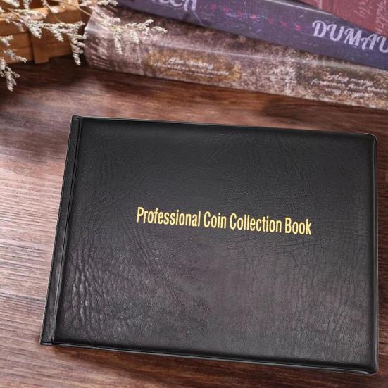Coins Collection Book 10 Pages 240 Pockets Transparent PVC Multi-purpose Stamps Commemoration Coins Storage Album Home Supplies