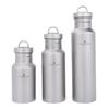 Ultra-Light Pure Titanium Water Bottle - Large Capacity, Wide Mouth, with Handle for Camping & Sports