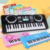Kids Keyboard Piano 37 Key Portable Educational Musical Instrument Toy Electronic Digital Piano for Children Black