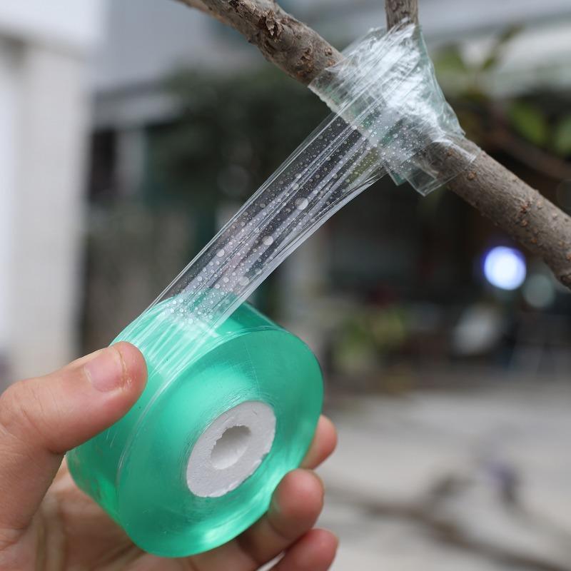 100/300M Stretchable Green Grafting Tape for Plant Support Nursery Use Household Garden Grafting Transparent Tape for Fruit Tree