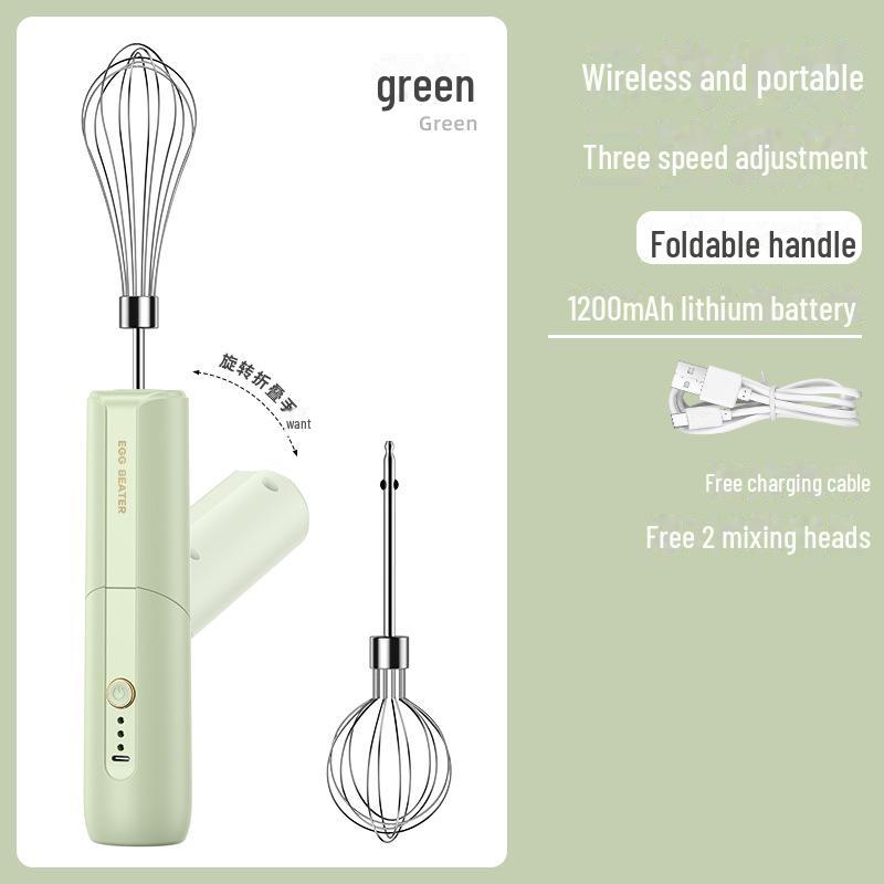 

Новый складной электрический ручной венчик для взбивания яиц двойного назначения Standard (not for glue/silicone/paste)