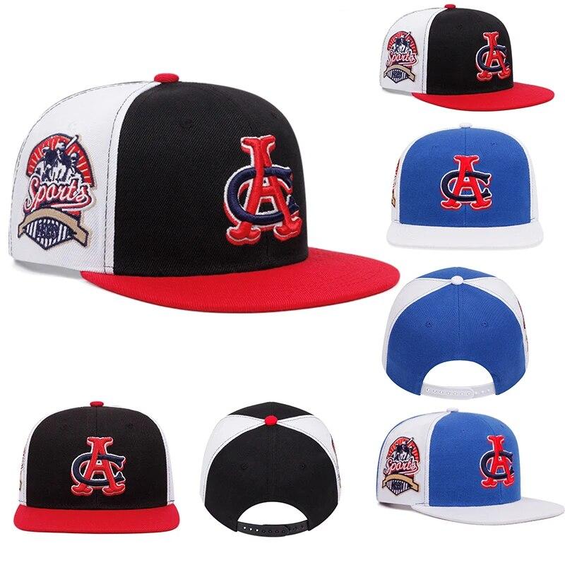 Nova Moda CA Letra Bordado Snapback Boné de Beisebol Unissex Sol Exterior Homem Mulher Chapéu de Beisebol Ajustável