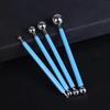 1Set Pottery Dots Sculpture Tool Stainless Steel Polymer Clay Shape Pen Metal Ball Clay Carving DIY Ceramics Decorating Tools