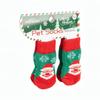 Weihnachts Hundesocken Anti-Rutsch Haustier Pfoten Socken Santa Rentier Schneeflocke Muster Anti-Verlust Warme Weiche Socken für Kleine Mittlere Hunde