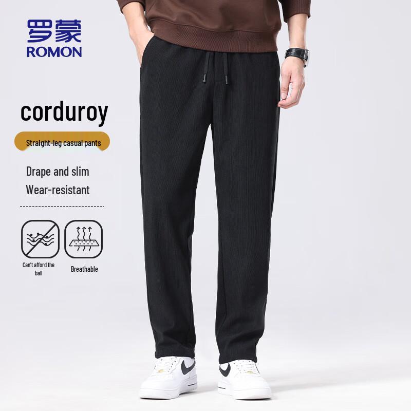 

ROMON Men s Straight-Leg Warm Casual Pants L