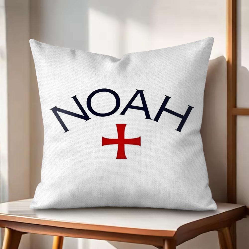 

Luxury Brand NNOAH Cushion Cover Natural Linen Organic Fabric DoubleSided Printing Couch Pillow Covers Home Decor 30x30cm