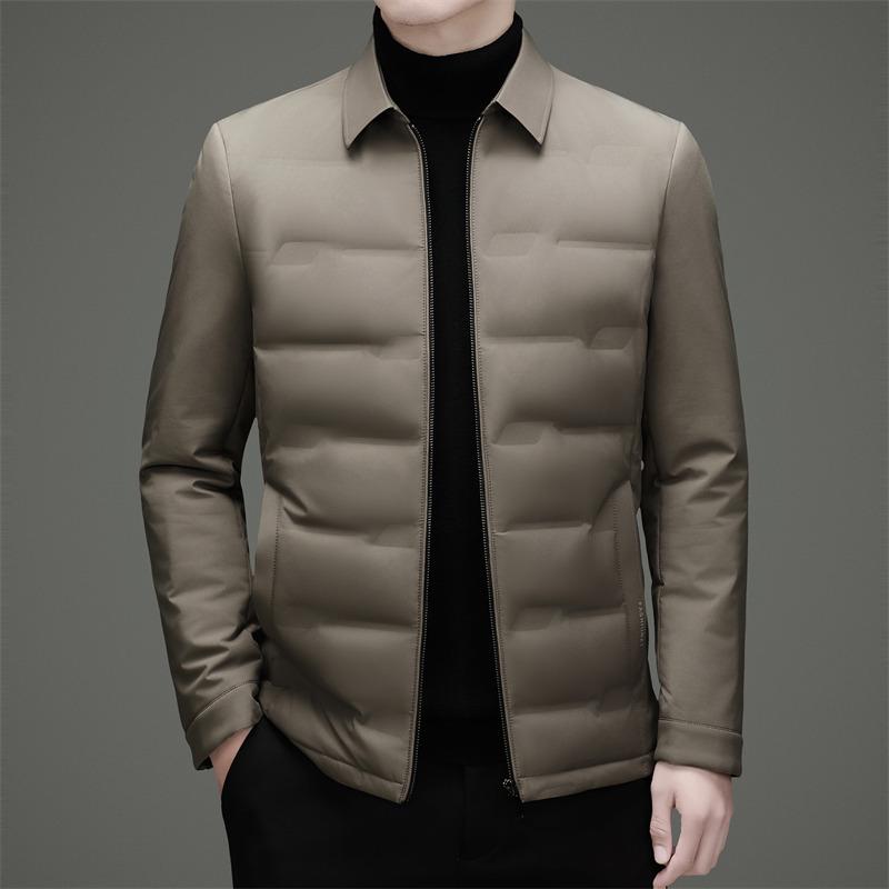 Men's Business Casual Lapel Down Jacket - Autumn/Winter 2025