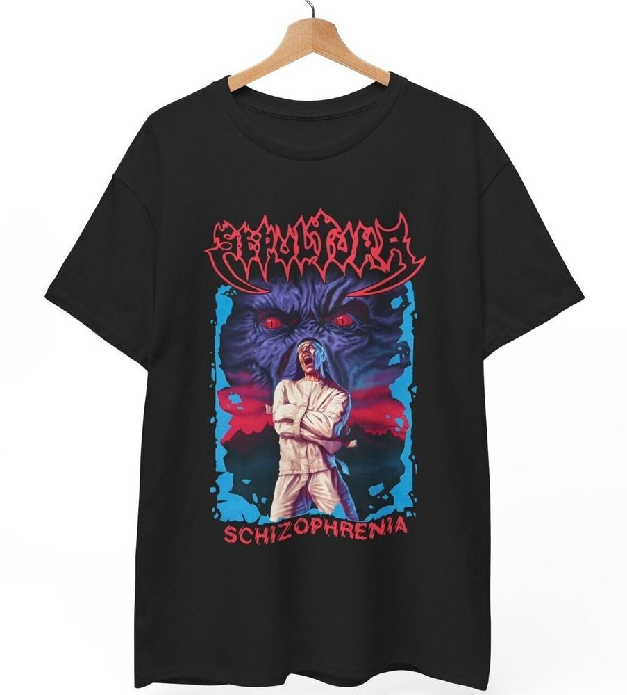 Hot Sepultura Schizophrenia 90s Black Unisex TShirt S