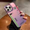 Boarding Pass Plane Ticket Phone Case For iPhone 17,16,15,14,13,12,11,Pro Max,Plus Candy Silver Cover