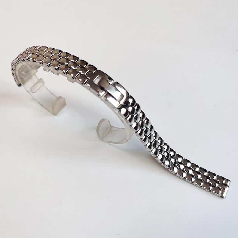 

Small Size Women s Watch Band Clasp: 6mm-14mm Three-Bead Solid Stainless Steel 6mm