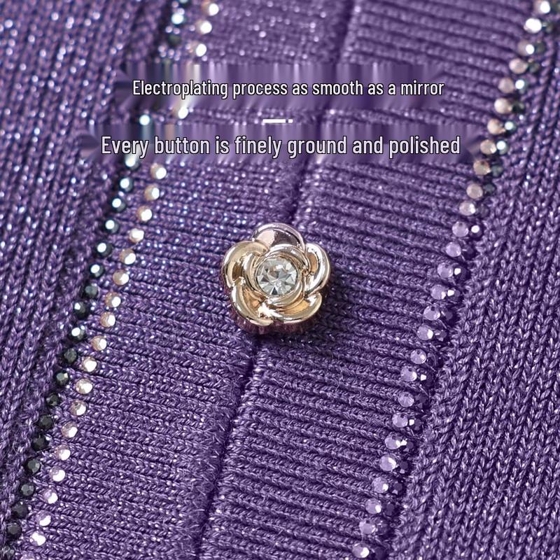 Women's Elegant Knitted Cardigan for Mature Ladies