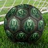 Green Dragon Emblem Round Football Size 5 Adult Ball Suitable for Training Matches and Outdoor Team.
