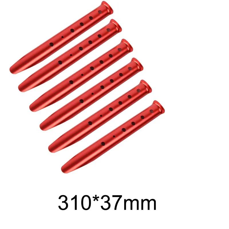 6pcs Outdoor Beach U-Shape Tent Stakes Camping Tent Pegs Tools for Camping Hiking Beach Snow Sand Ground Tarp Accessories