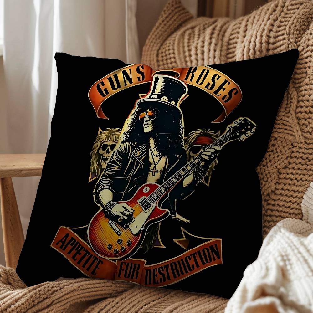 band Guns N Roses Appetite GNR pillow cover living room sofa cushion cover bedroom room bed pillow cover home decoration