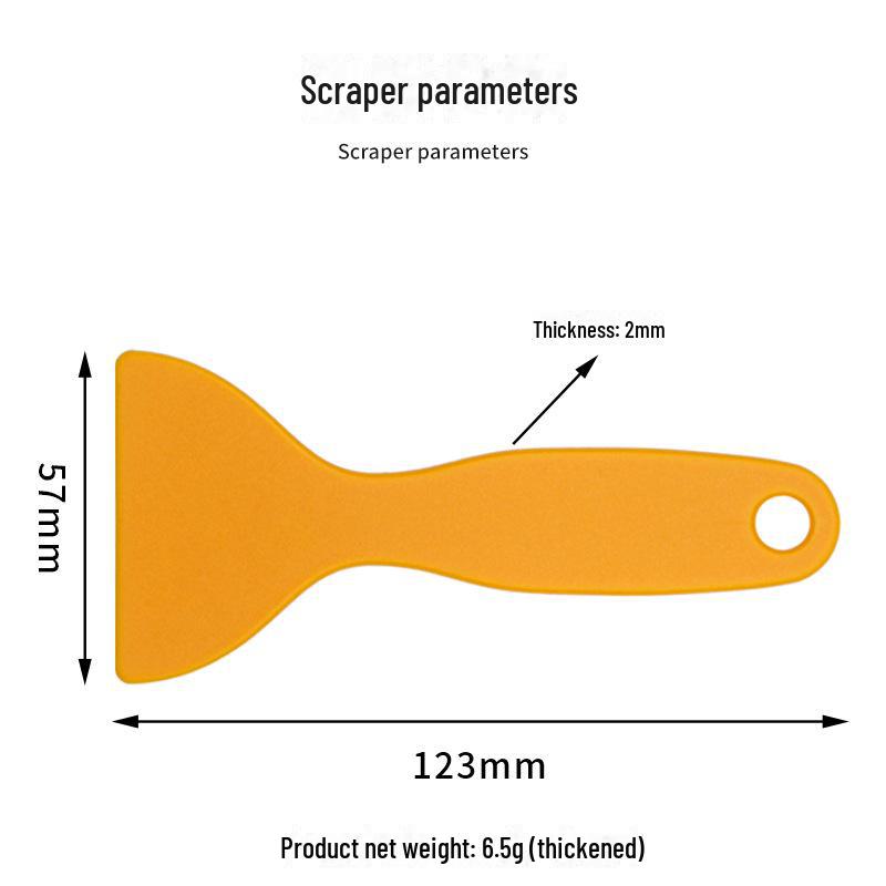 Multi-function Plastic Car Film Tool: Thickened Scraper for Shoveling Glass, Window, and Mobile Phone Film.