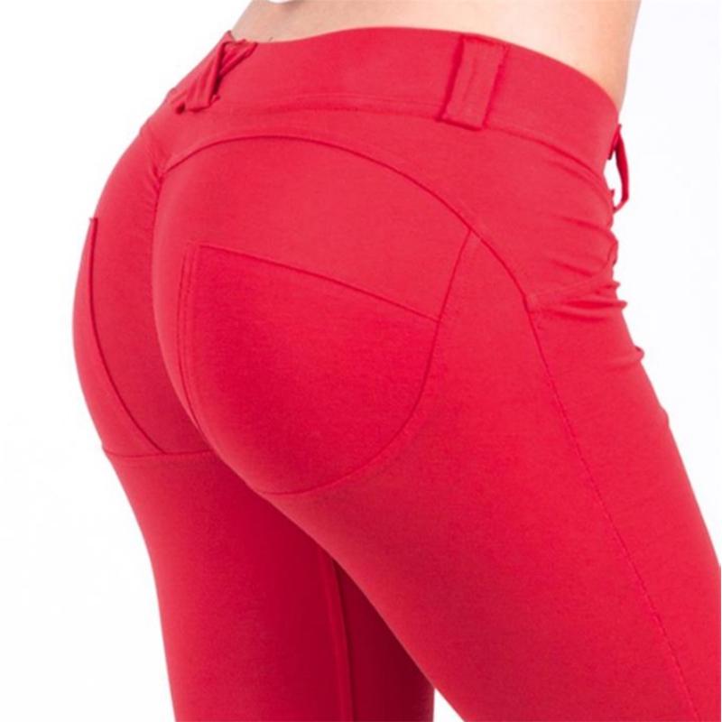 Cheap Pants Low Waist Hips Push Up Comfortable Women Leggings Fitness