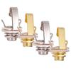 Tooyful 2 Pcs/Set 6.35mm Jack Guitar Output Socket Plug Mono Replacement Parts for Electric Guitar Bass