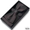 Classic Bowtie Bow Ties for Mens Butterfly Bowknot Pocket Square Cufflinks Suit Set Bussiness Accessories