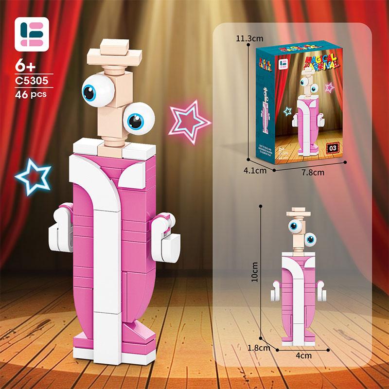 New The Amazing Digital Circus Anime Figures Building Block Horror Game Cartoon Cute Doll Block Model Set Toys for Kids Gifts