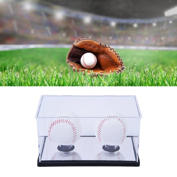 Acrylic Square Baseball Holder Clear Display Box Baseball Display Case Autographed Baseball Clear Display Case