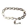 European and American Belt Women's Simple Fashion Square Buckle Texture Decorative Metal Chain Waist Seal with Skirt Coat