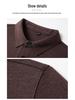 Klassisches Herren-Merinowolle Langarm-Poloshirt - Herbst/Winter Stil für die Mitte des Lebens Basisschicht