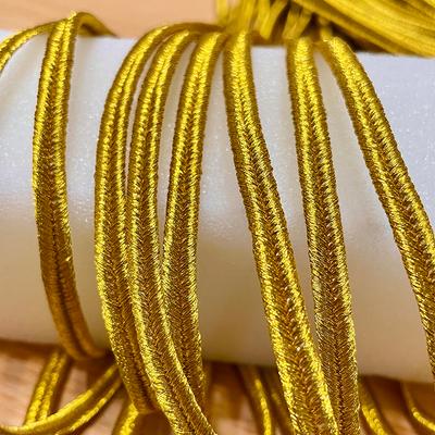 Ruban de Vêtement Or Argent 3 mm Sangle Ventre de Serpent Corde Mince Sangle Chevrons Corde Exquise Sangle d'Accessoire Décoratif pour Vêtement